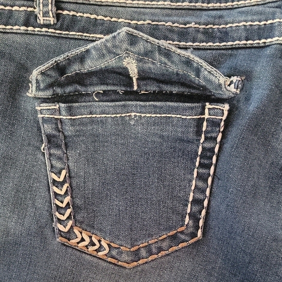 Vivi Diva Blue Distressed Women's Jeans Size 13 - Picture 3 of 9